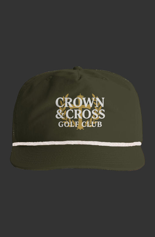 Crown and Cross Rope Hat